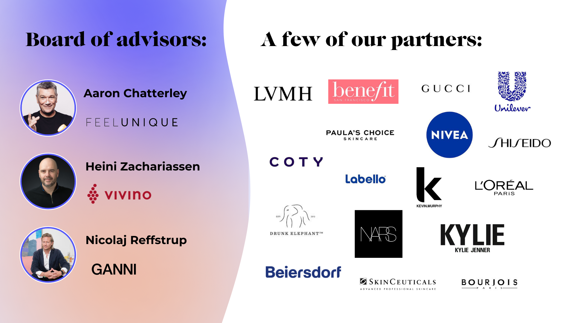 partners and advisors